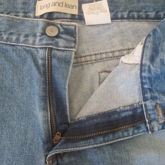 GAP-Rare Made in America-Jeans Women's Size 14R-Long and Lean Denim-100% Cotton - Picture 3 of 7
